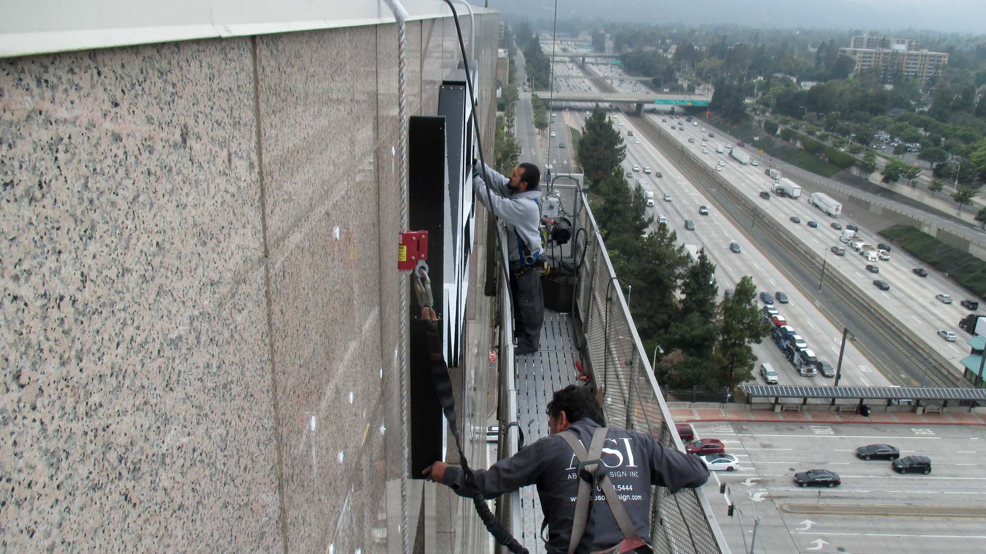 High-Rise-Sign-Install-Channel-Letters