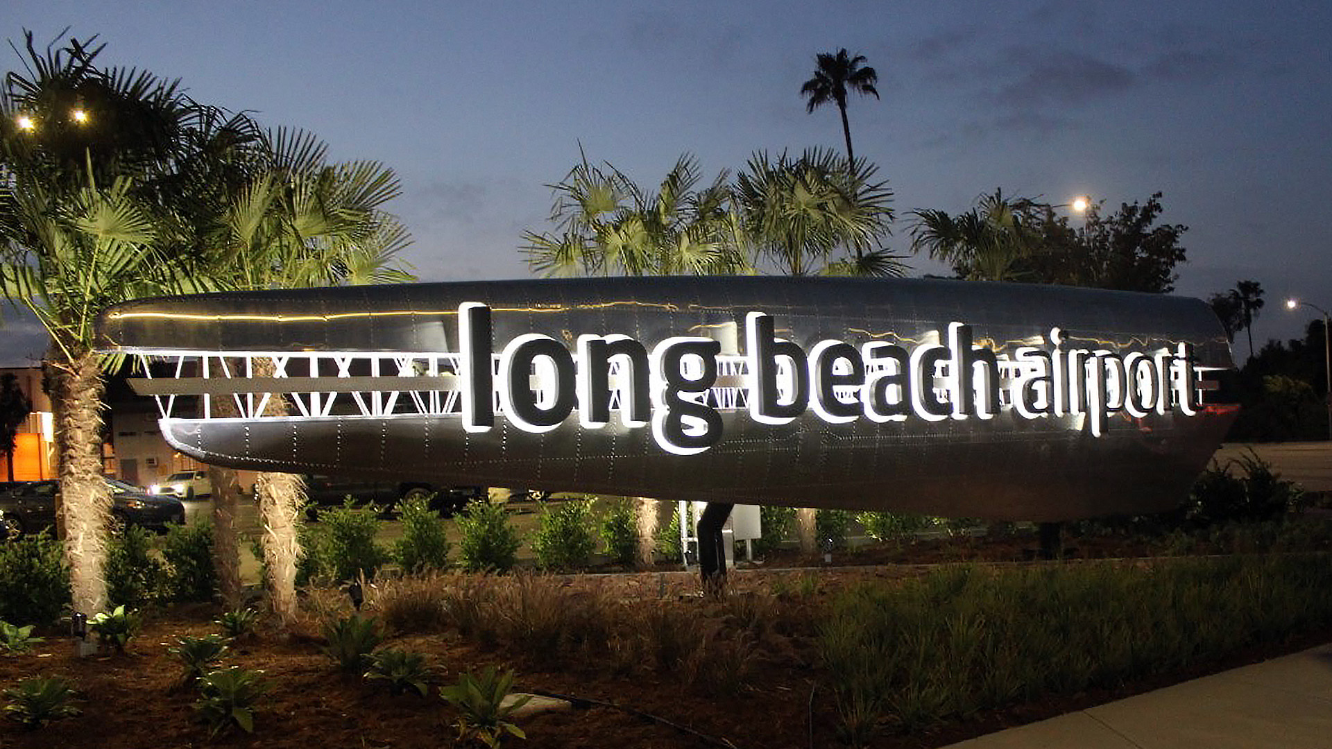 Long-Beach-Airport-Monument-Sign-Front-Left-Night