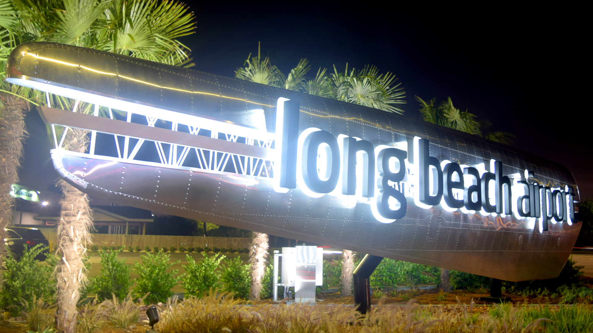Long-Beach-Airport-Monument-Sign-Night-Left